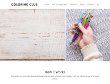 Tablet Screenshot of coloringclub.com